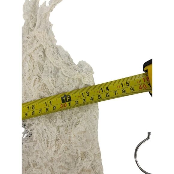 Massimo Dutti Womens Lace Top Shirt Small S Ivory Cream 6870/770 NWT - Picture 10 of 12